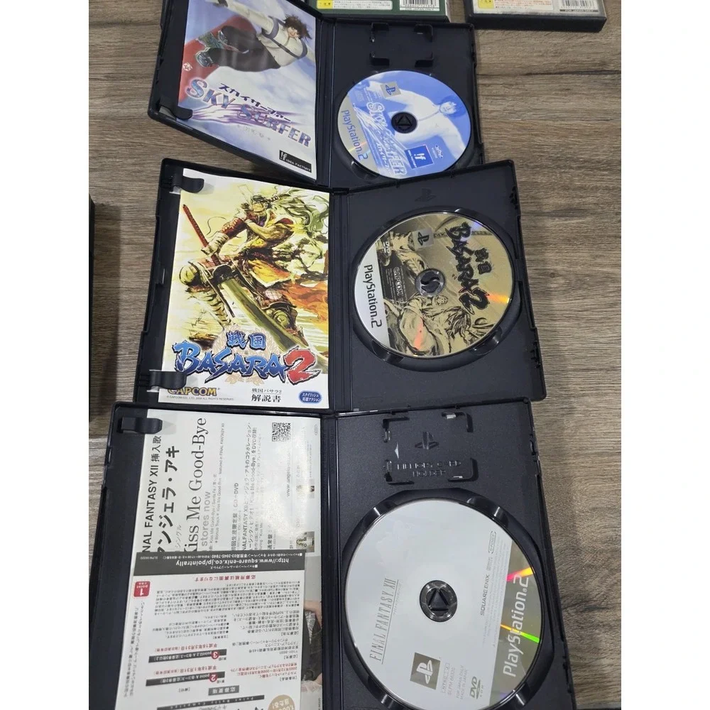 Lot Of 8 Sony PlayStation 2 Dragon Ball Z 3, Final Fantasy XII, PS2 Japan NTSC-J